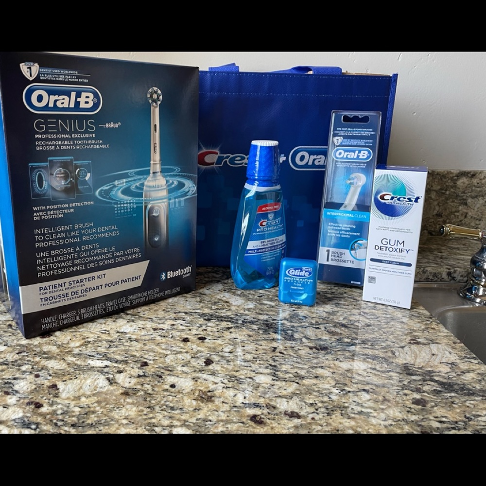 COPY - Oral-B Genius Electric Toothbrush with Oral Care Package-NIB Sealed.
